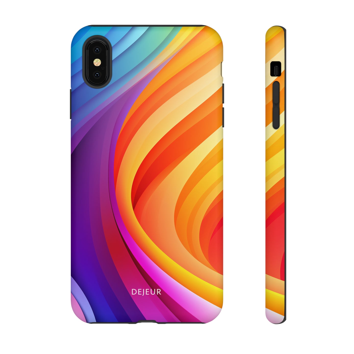 Rainbow Waves - iPhone Tough Case