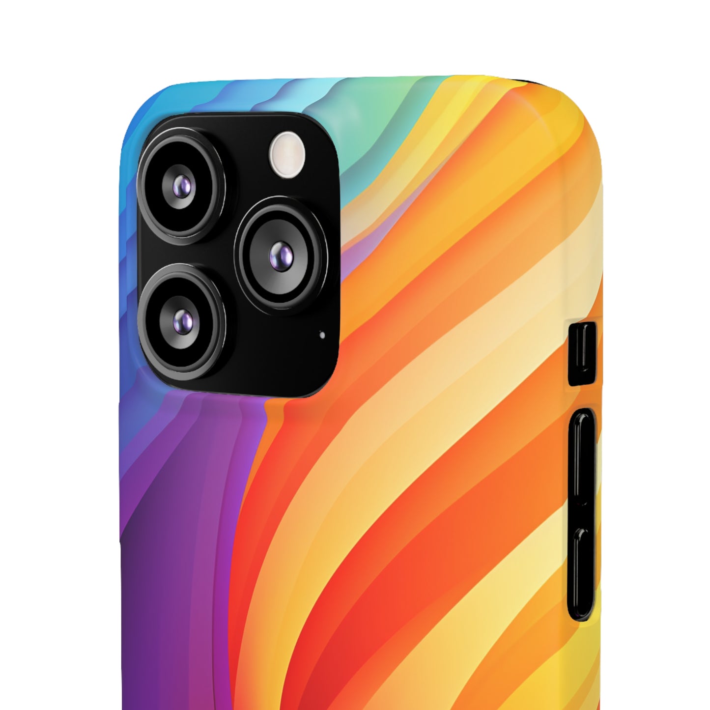 Rainbow Waves - iPhone Snap Case