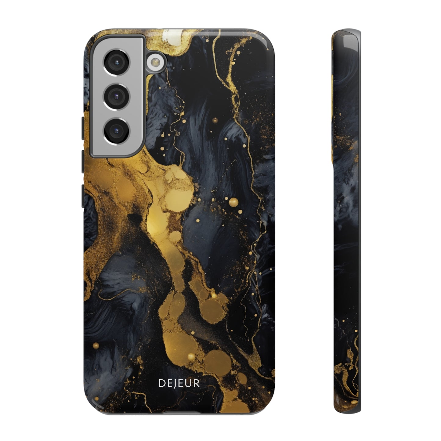 Metallic Gold Dark Marble - Samsung Galaxy Tough Case