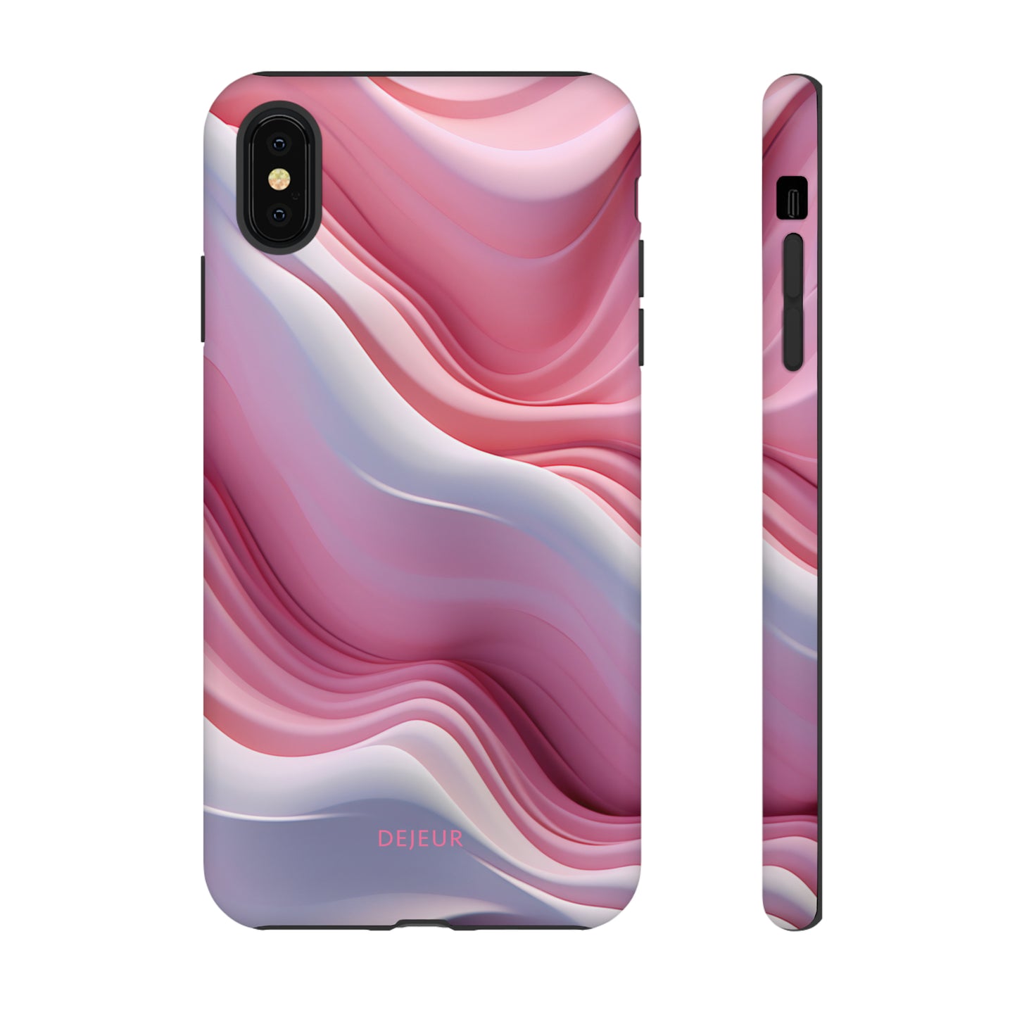 Pink Cream Waves - iPhone Tough Case