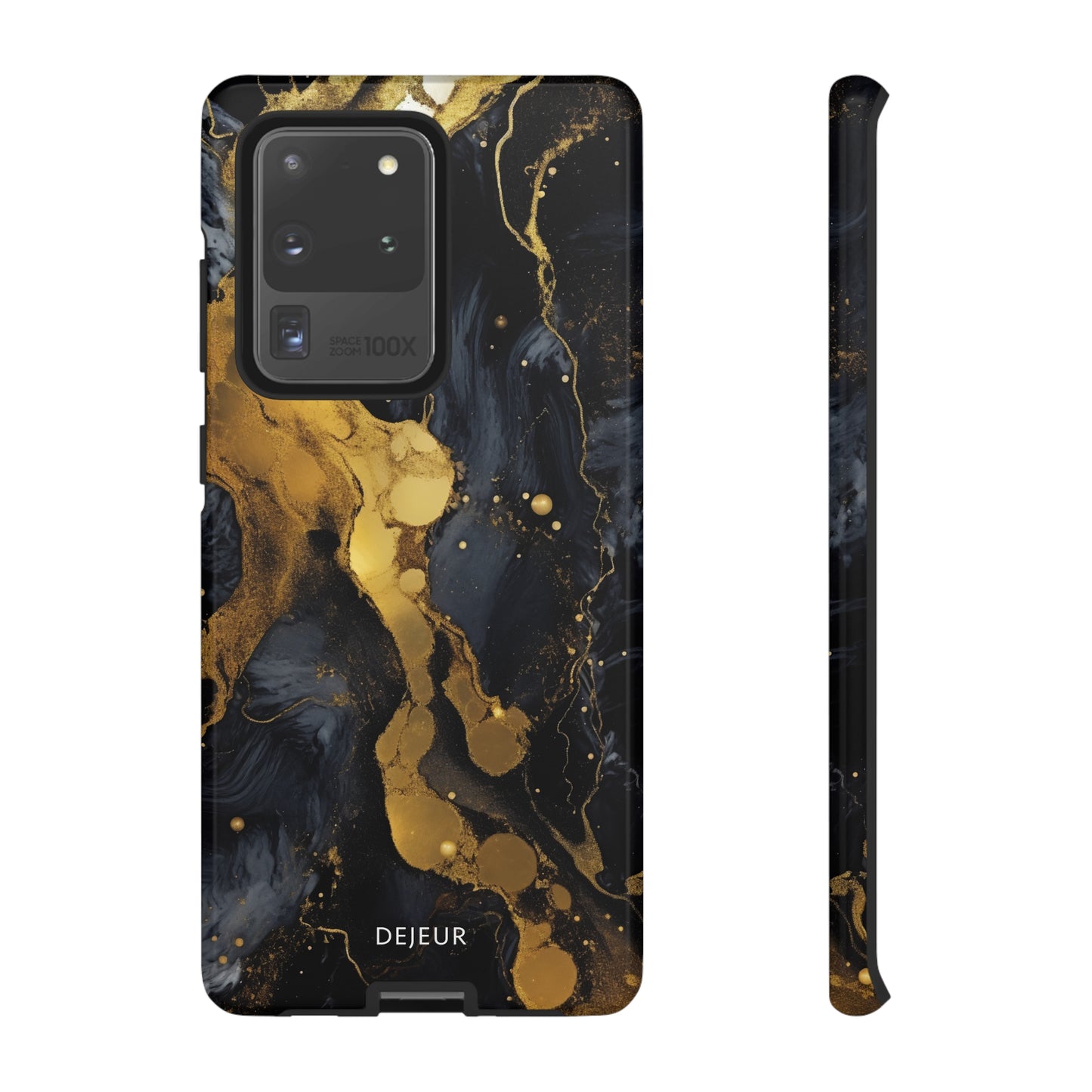 Metallic Gold Dark Marble - Samsung Galaxy Tough Case