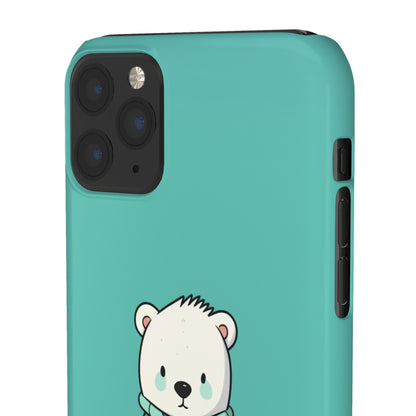 Aqua Coat Bear - iPhone Snap Case