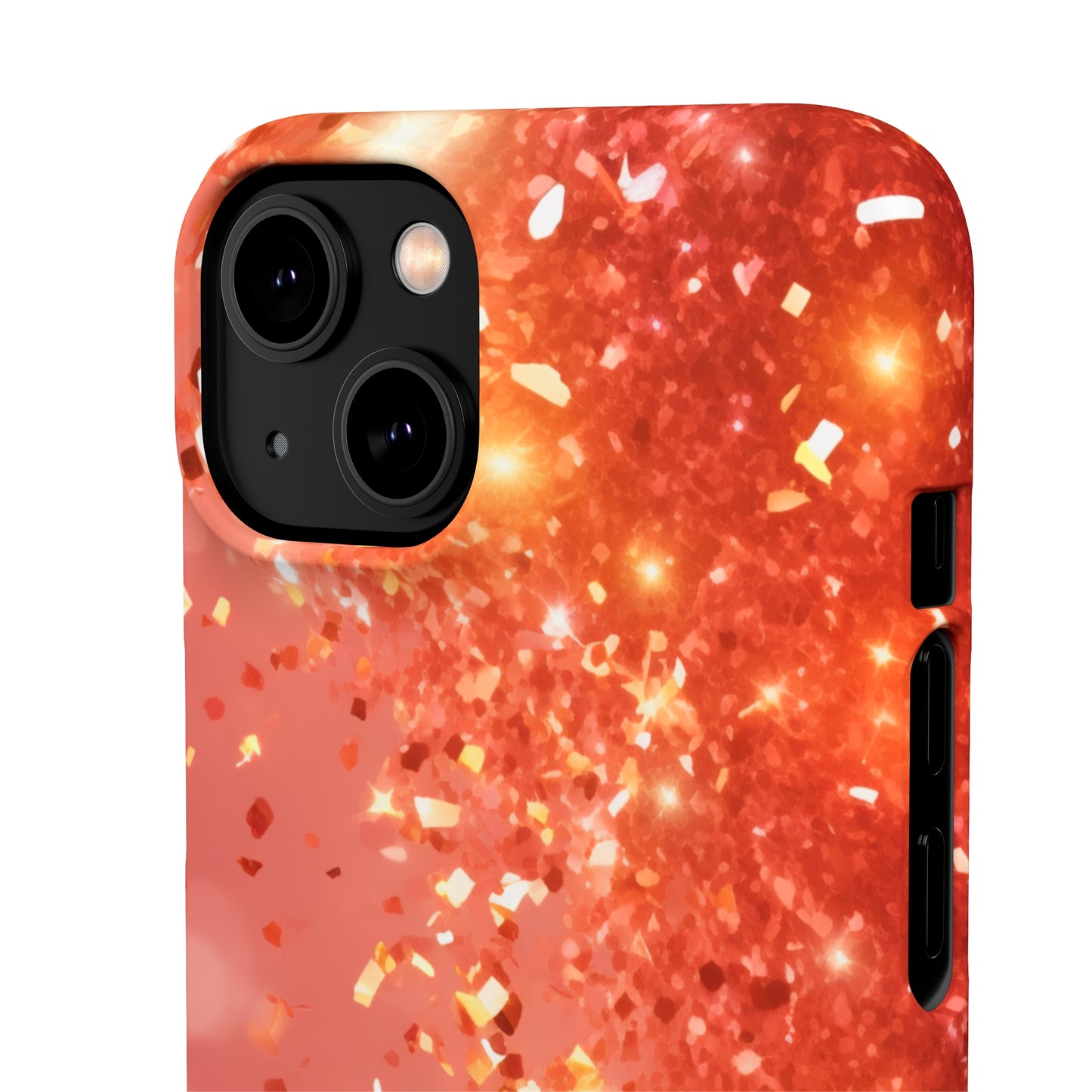 Rose Confetti Glitter - iPhone Snap Case