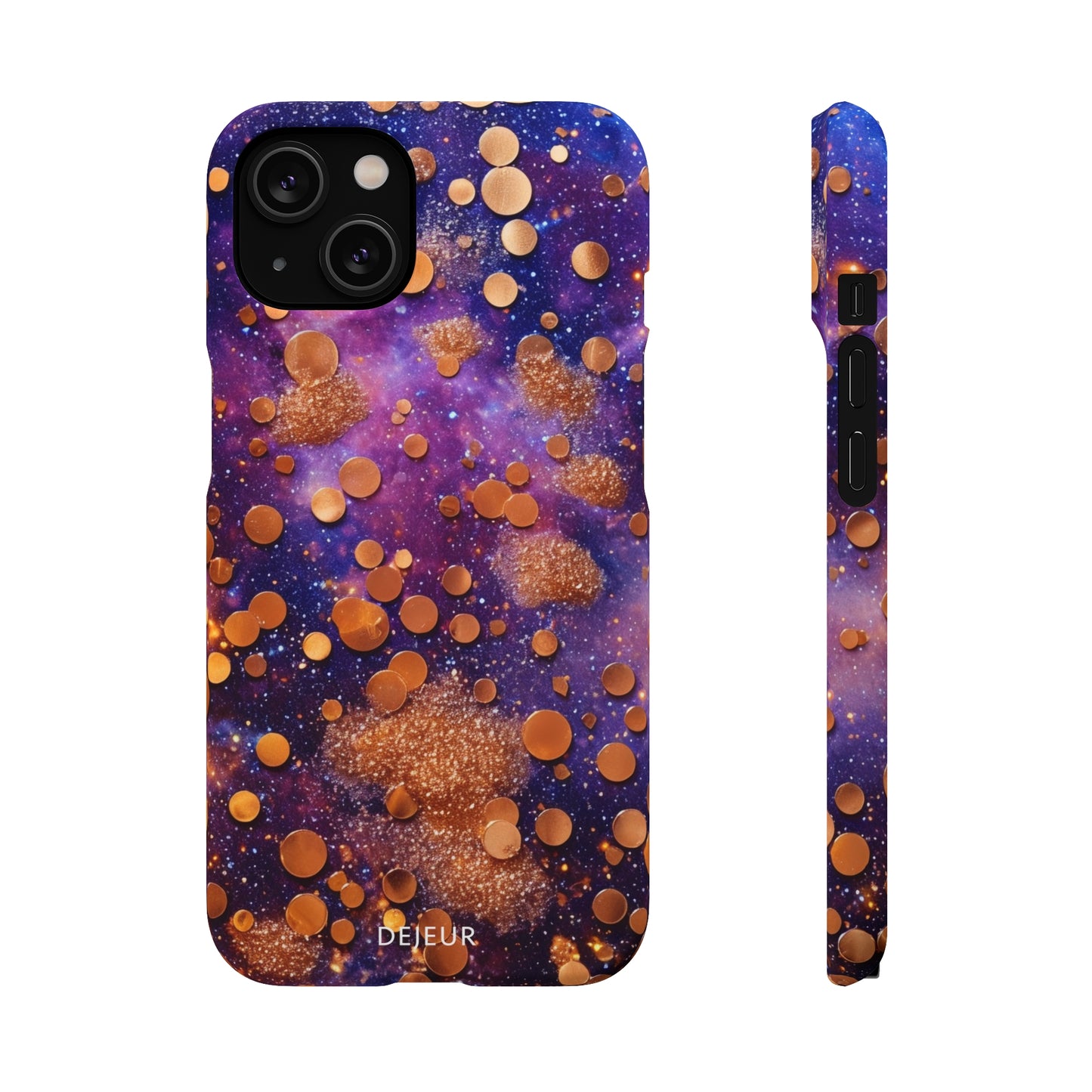 Cosmic Glitter Circles - iPhone Snap Case