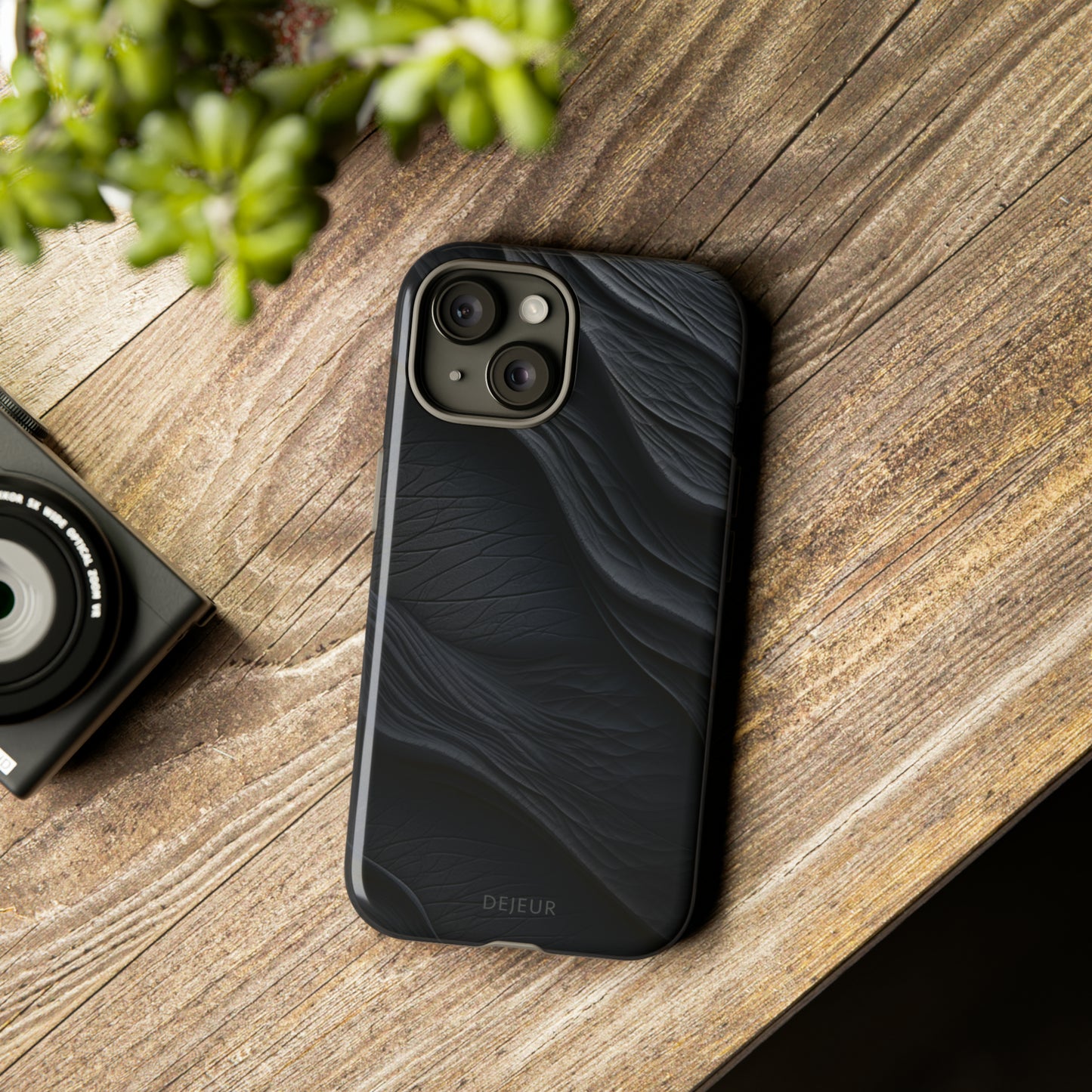 Charcoal Ripples - iPhone Tough Case