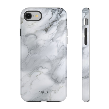 Platinum Silver Marble - iPhone Tough Case