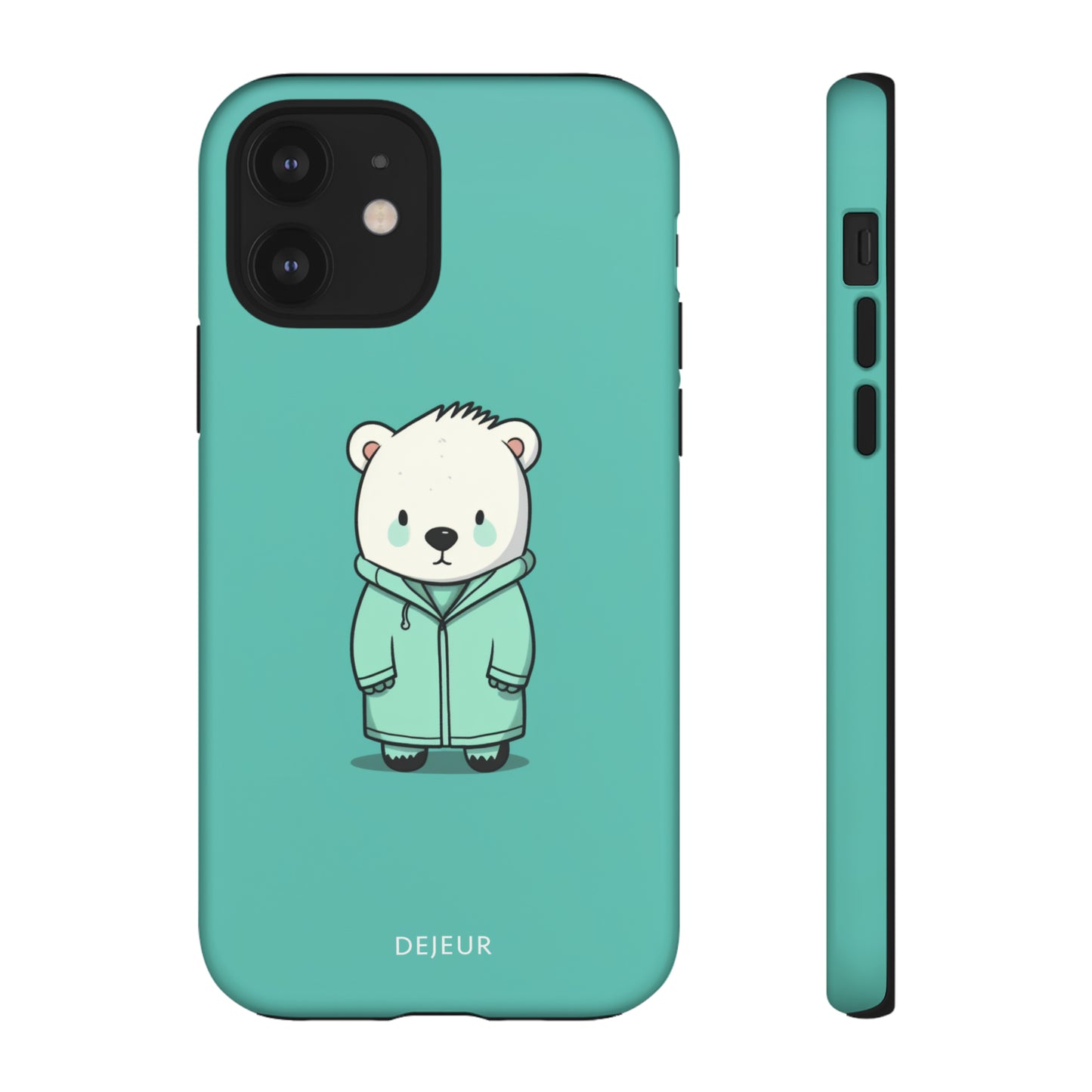 Aqua Coat Bear - iPhone Tough Case