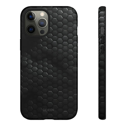 Black Carbon Matrix - iPhone Tough Case