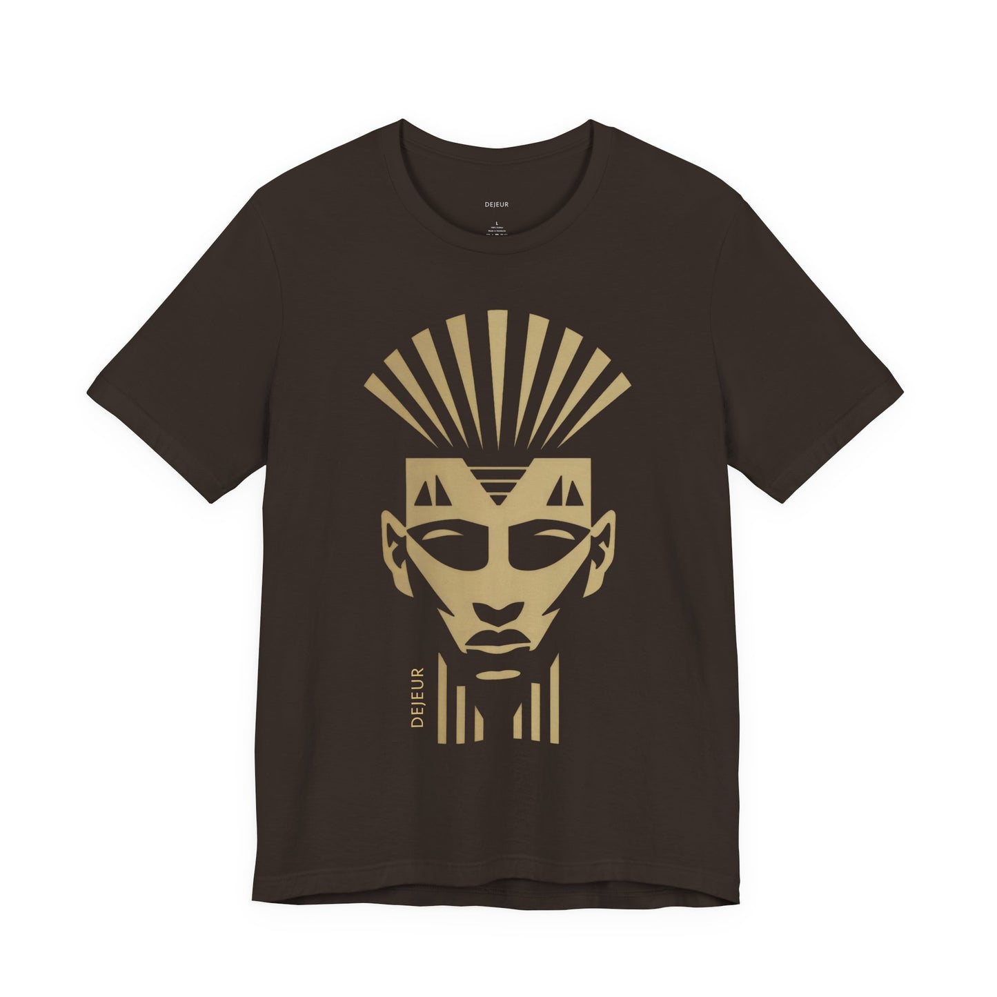 Minimalist Golden Crowned Regal Pharaoh - T-Shirt