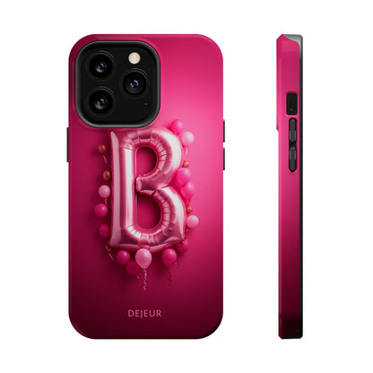 B Magenta Pink Balloons - iPhone MagSafe Tough Case