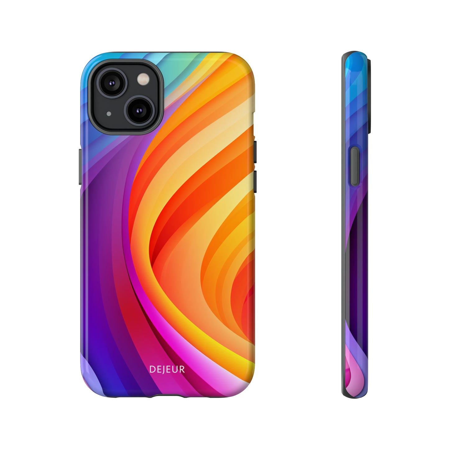 Rainbow Waves - iPhone Tough Case