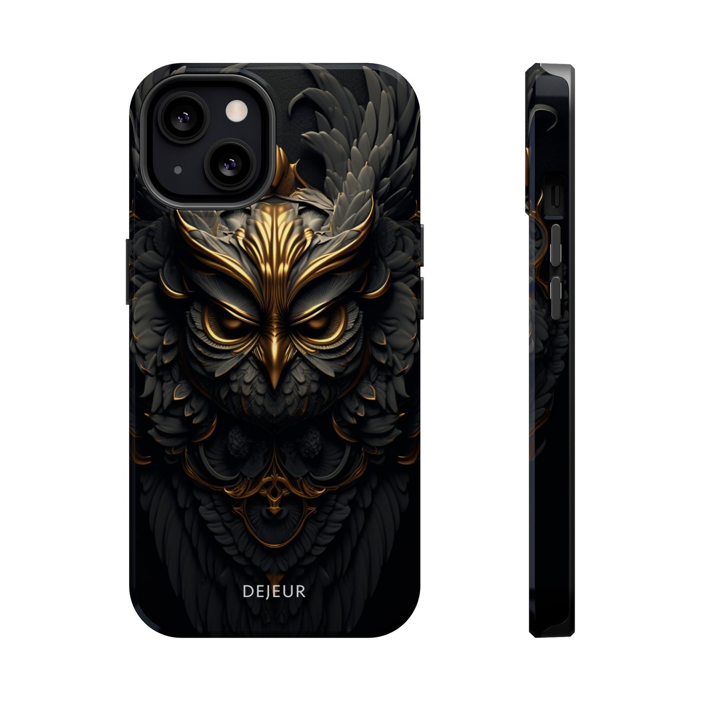 Golden Dark Owl - iPhone MagSafe Tough Case