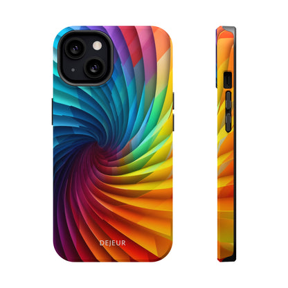 Rainbow Spiral - iPhone MagSafe Tough Case