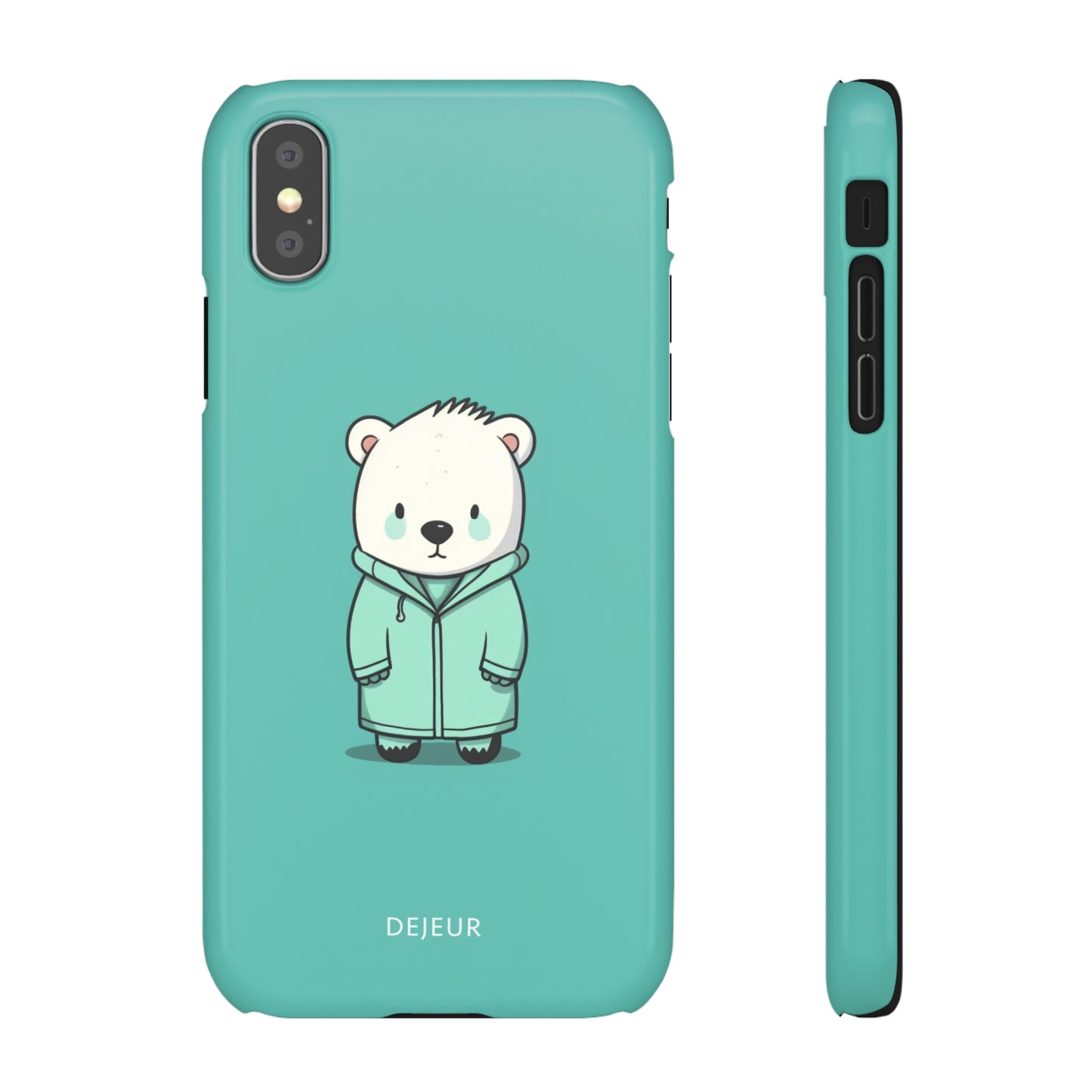 Aqua Coat Bear - iPhone Snap Case