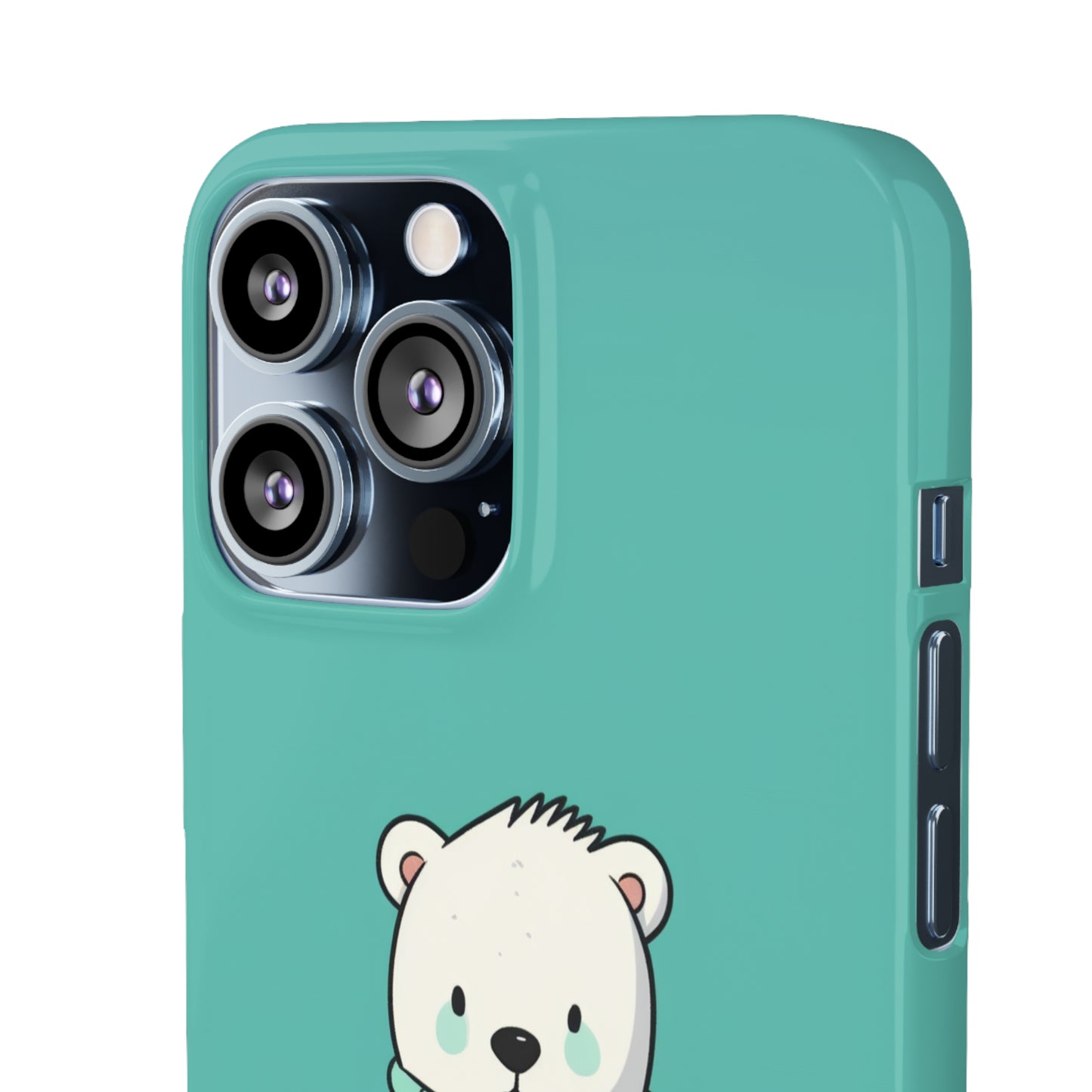 Aqua Coat Bear - iPhone Snap Case