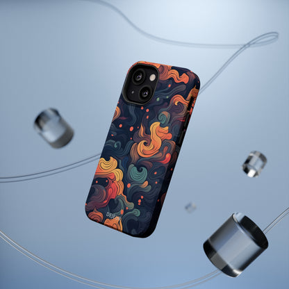 Fox Tail Swirls - iPhone MagSafe Tough Case