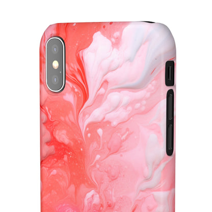 Rose Pink Marble - iPhone Snap Case