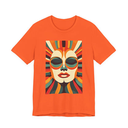 Vintage Retro Radiant Sunbeam Face - Women's T-Shirt