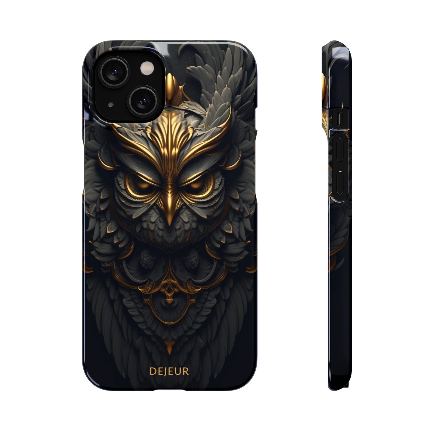 Golden Dark Owl - iPhone Snap Case