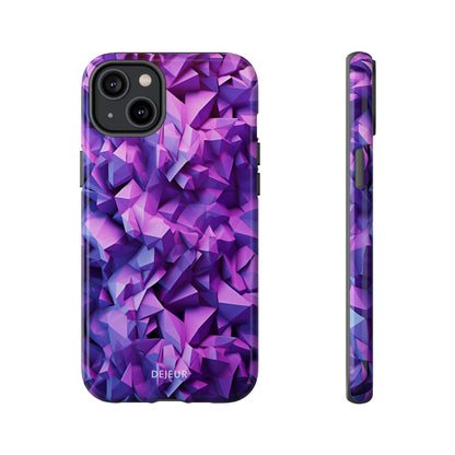 3D Purple Pattern - iPhone Tough Case