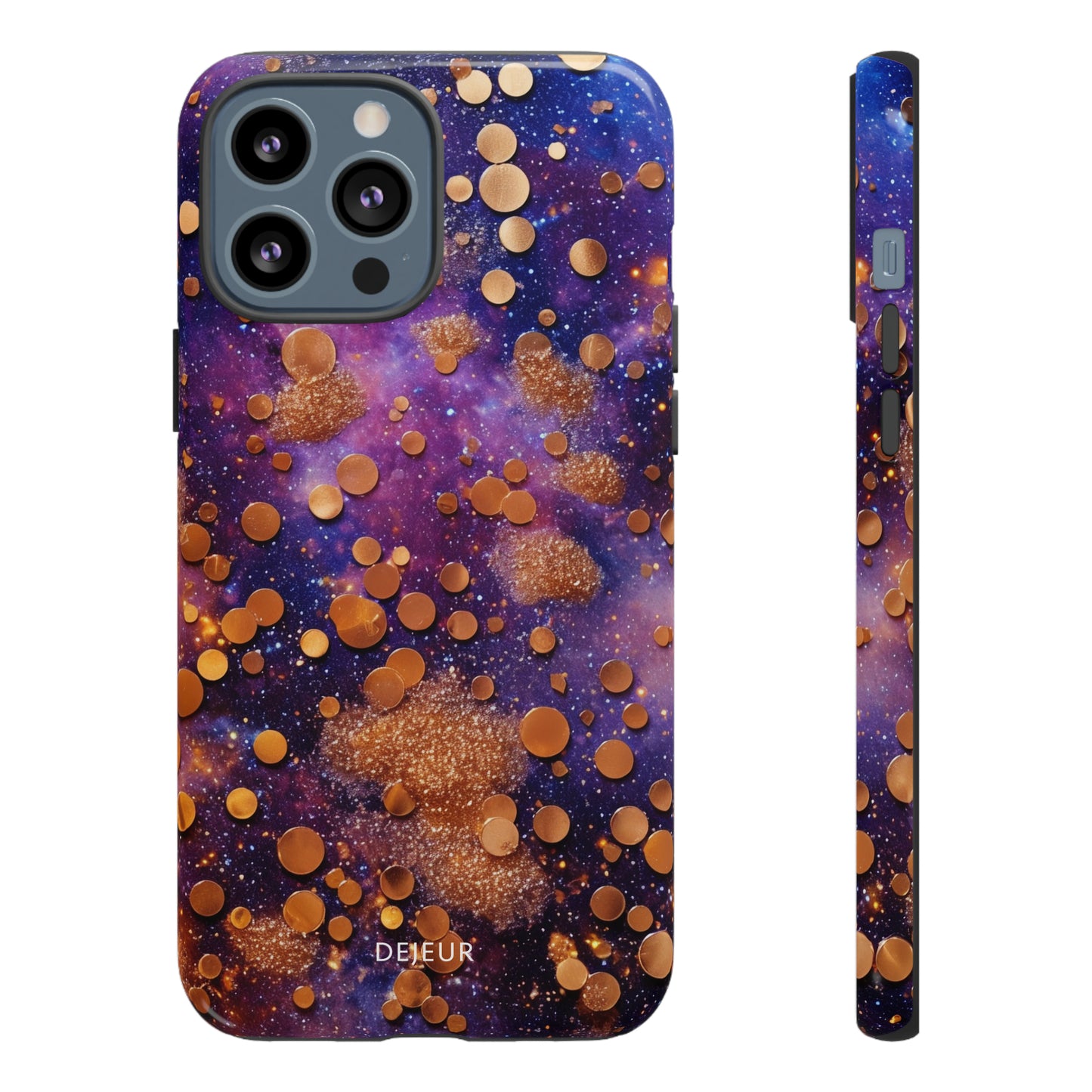 Cosmic Glitter Circles - iPhone Tough Case