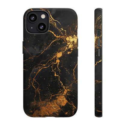 Dark Gold Amber Marble - iPhone Tough Case