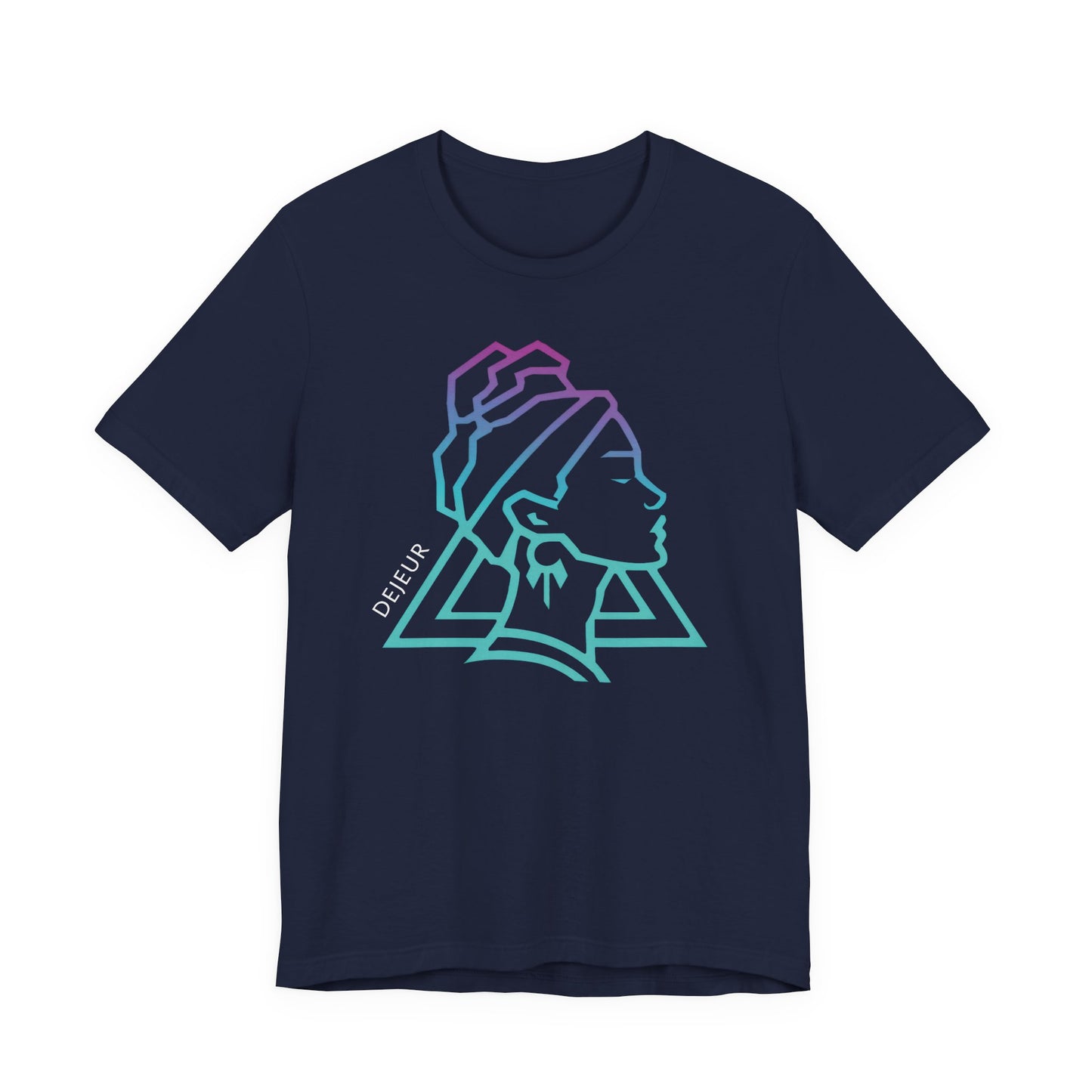 Neon Abstract Woman's Profile - T-Shirt