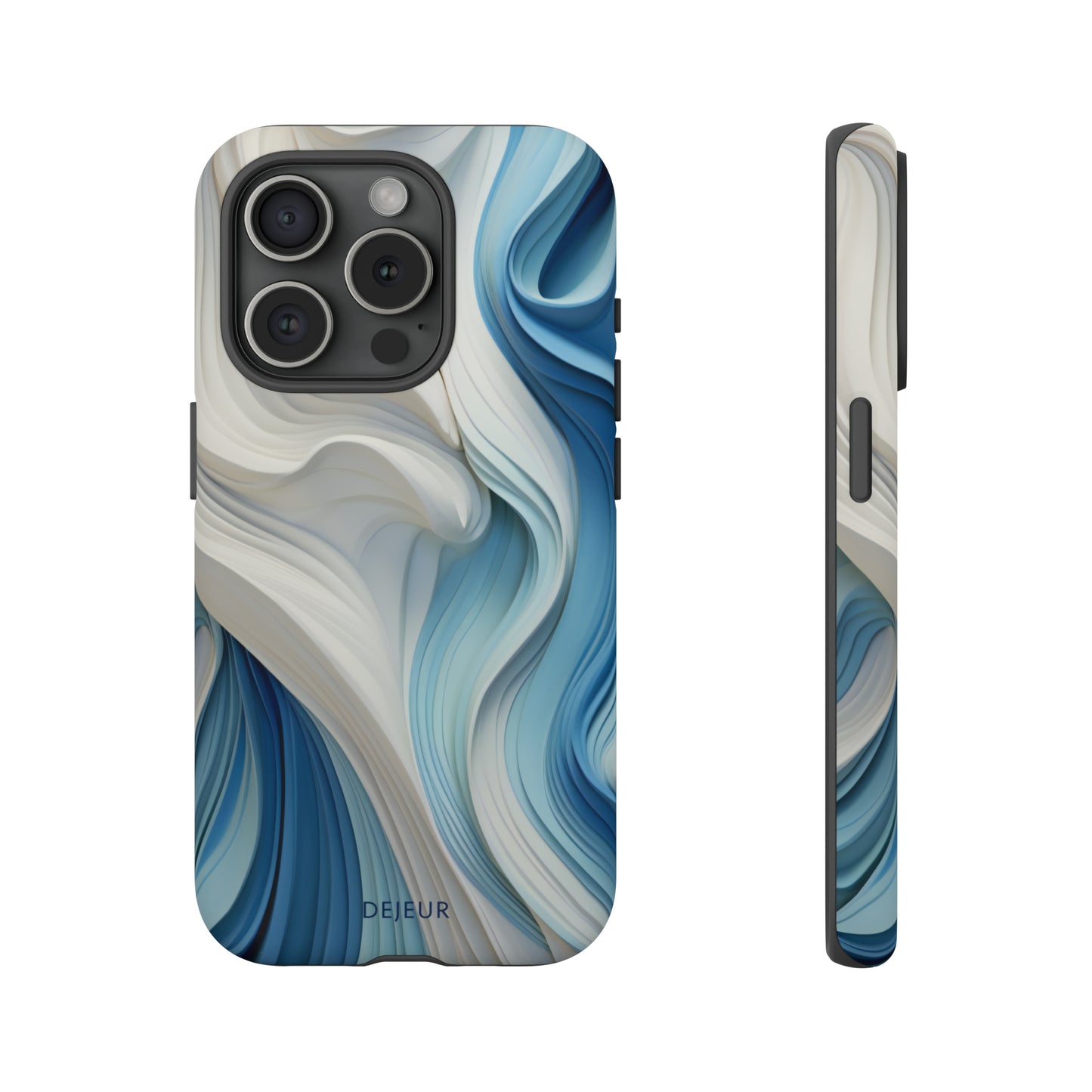 Blue Cream Ripple - iPhone Tough Case