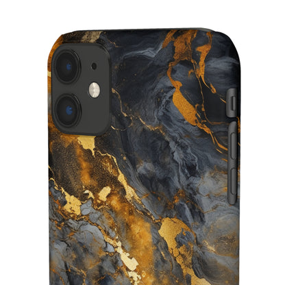 Platinum Gold Marble - iPhone Snap Case