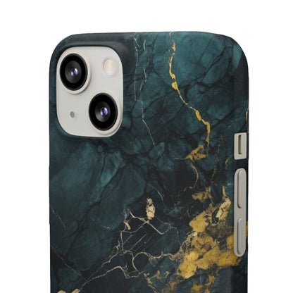 Gold Shadow Marble - iPhone Snap Case