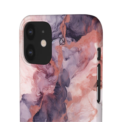 Royal Purple Marble - iPhone Snap Case