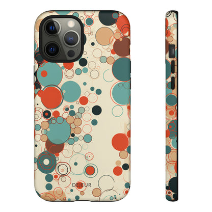 Pastel Line Circles - iPhone Tough Case