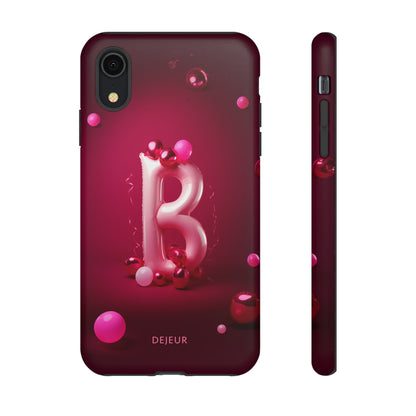 B Pink Party Balloons - iPhone Tough Case