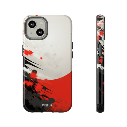 Japanese Abstract Splatter - iPhone Tough Case