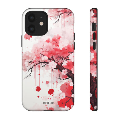 Cherry Blossom Painting - iPhone Tough Case