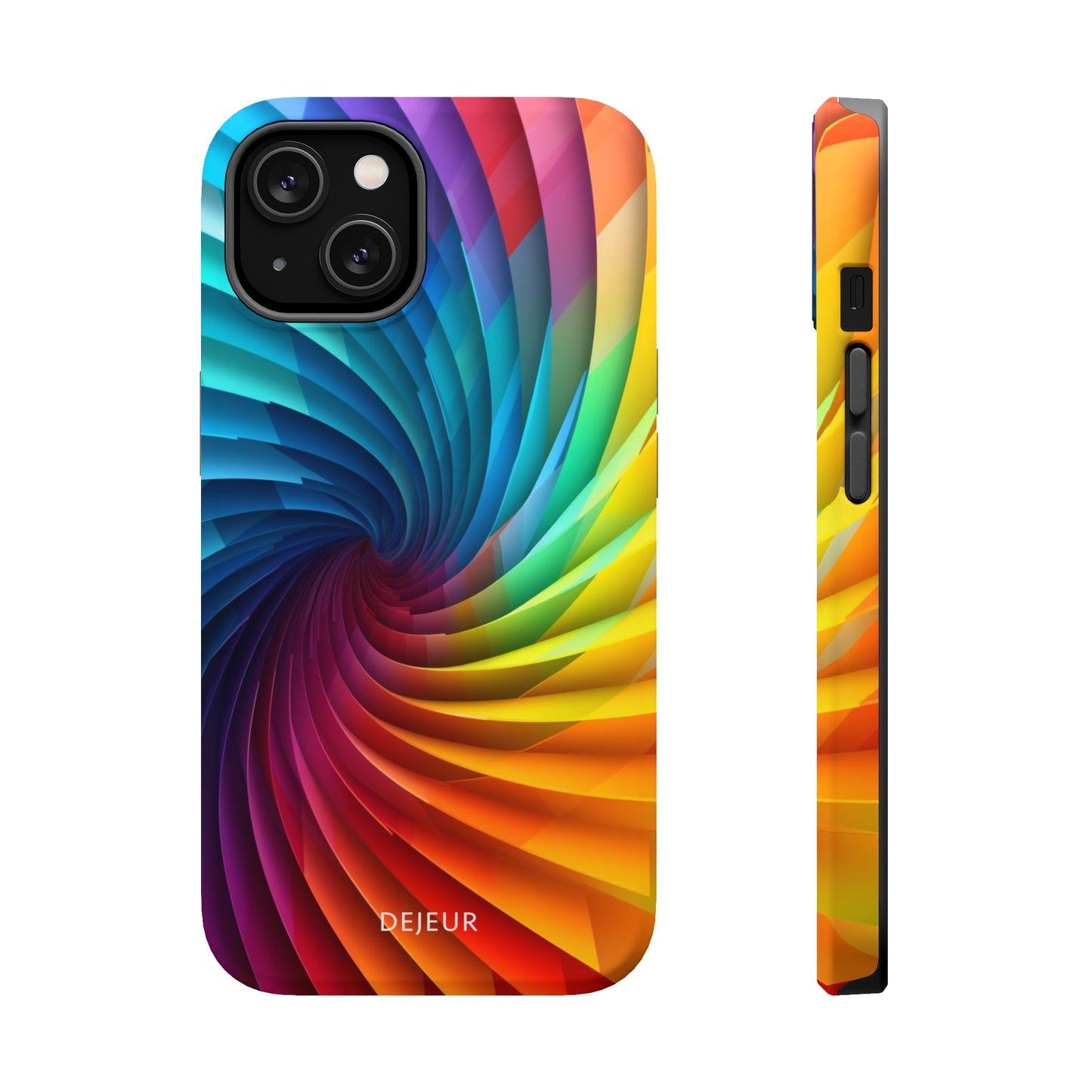 Rainbow Spiral - iPhone MagSafe Tough Case