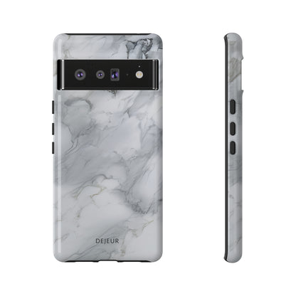 Platinum Silver Marble - Google Pixel Tough Case