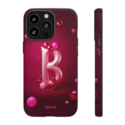 B Pink Party Balloons - iPhone Tough Case