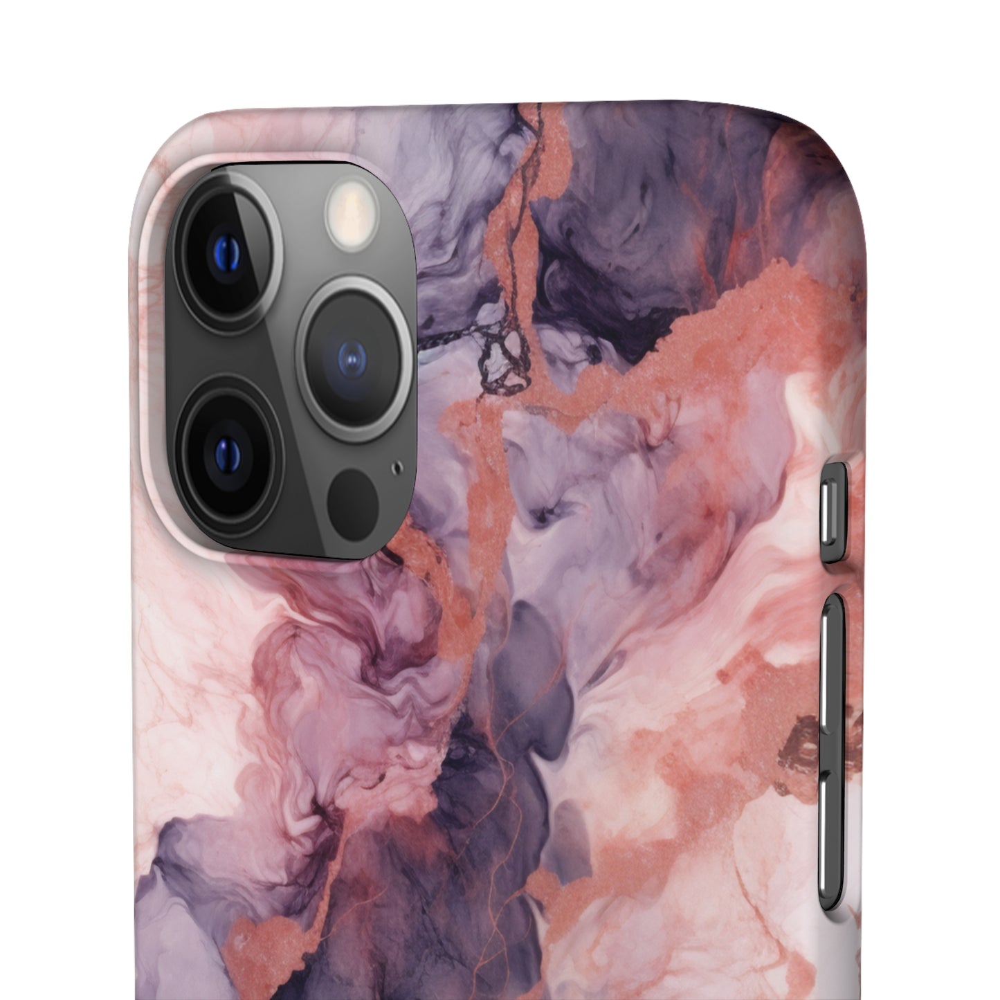 Royal Purple Marble - iPhone Snap Case