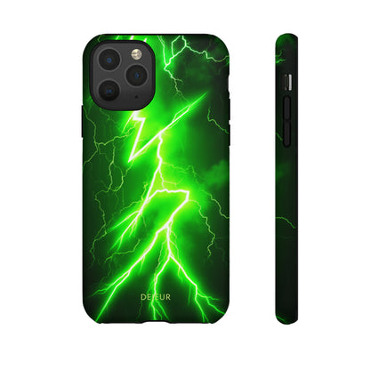 Neon Green Lightning - iPhone Tough Case