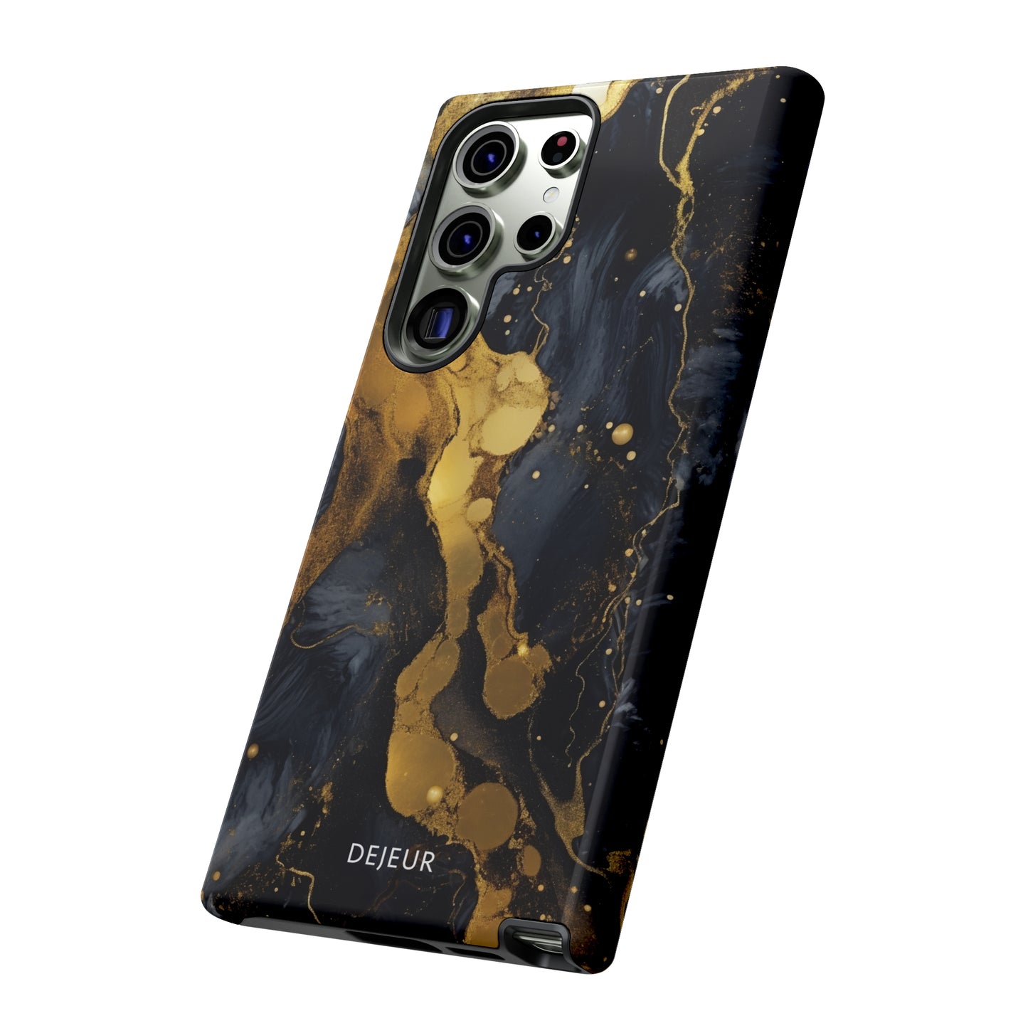 Metallic Gold Dark Marble - Samsung Galaxy Tough Case