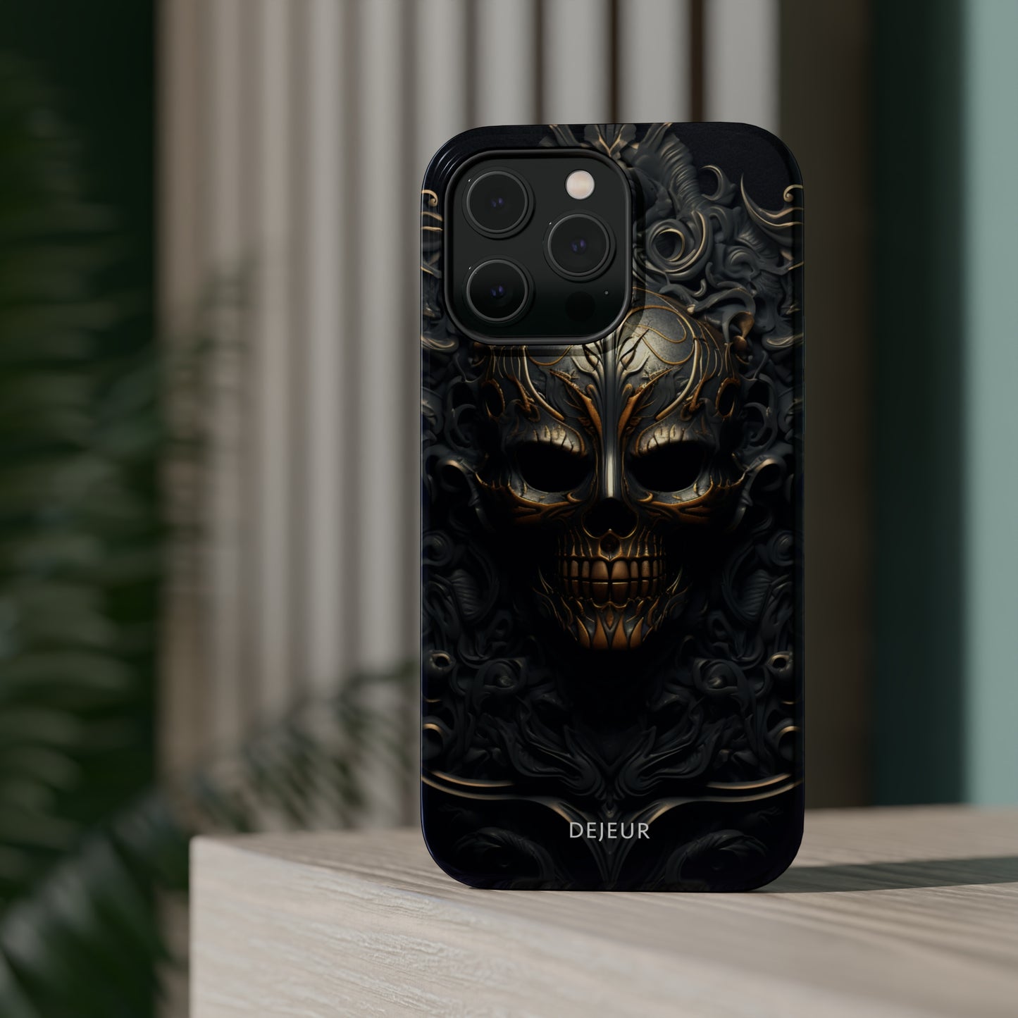 Dark Bronze Skull - iPhone MagSafe Tough Case