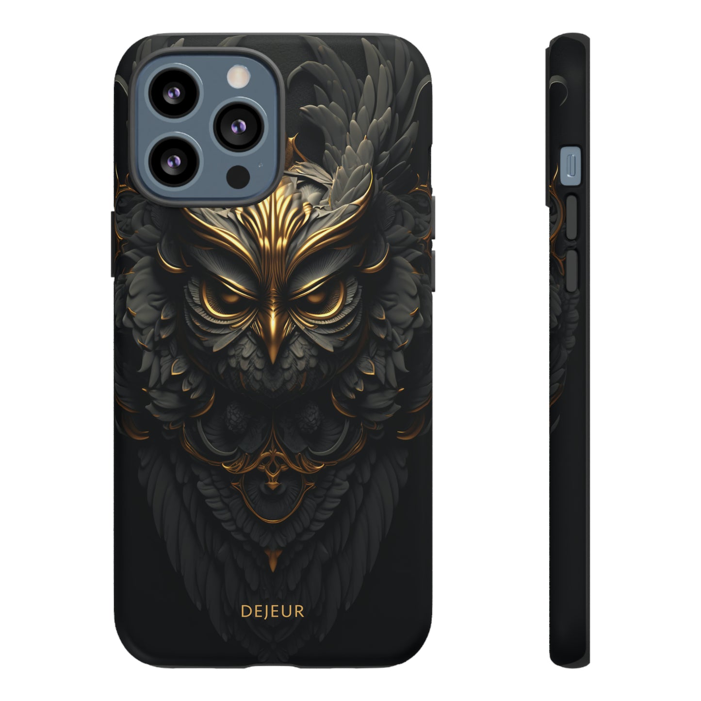 Golden Dark Owl - iPhone Tough Case