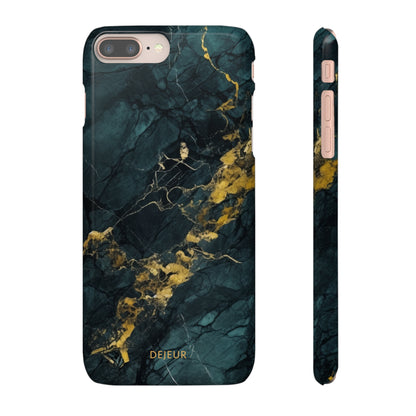 Gold Shadow Marble - iPhone Snap Case