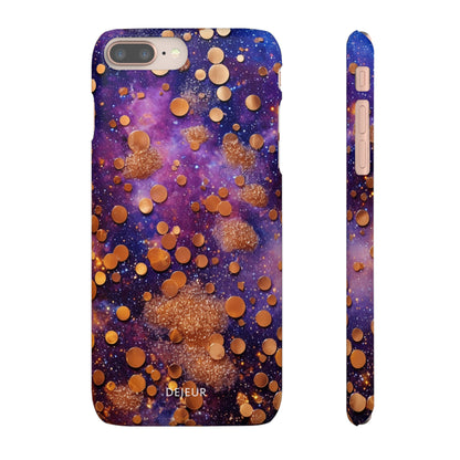 Cosmic Glitter Circles - iPhone Snap Case