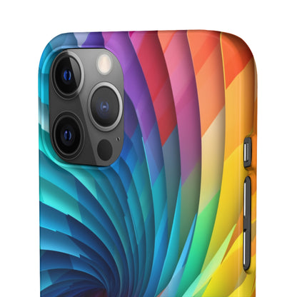 Rainbow Spiral - iPhone Snap Case