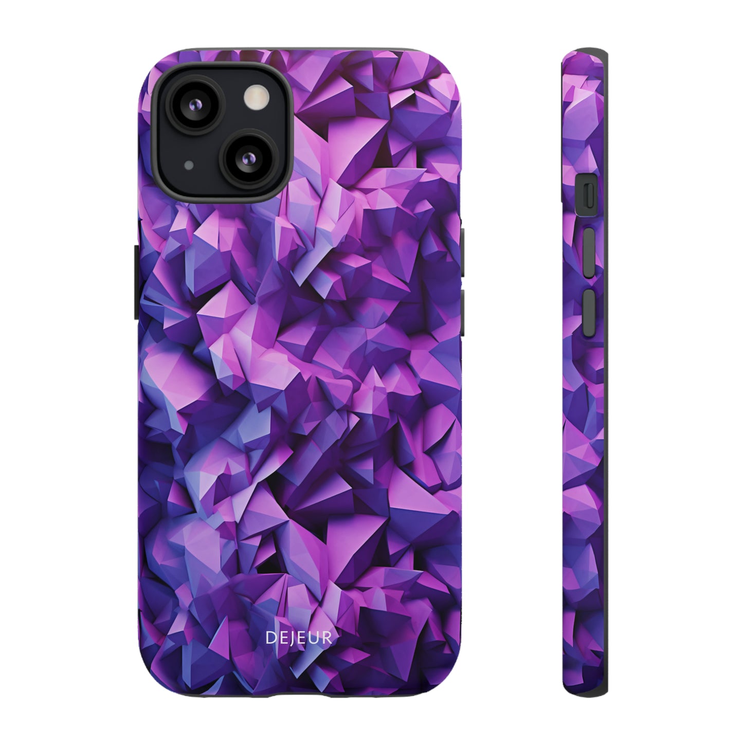 3D Purple Pattern - iPhone Tough Case