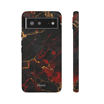 Dark Crimson Marble - Google Pixel Tough Case