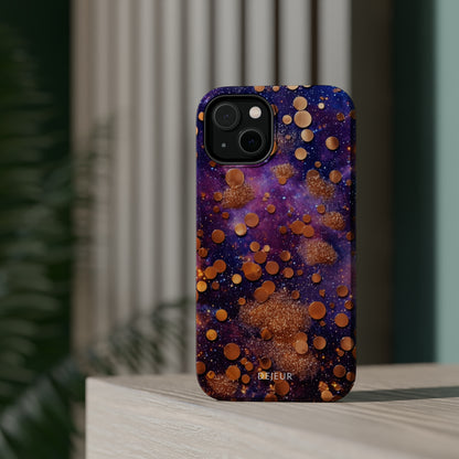 Cosmic Glitter Circles - iPhone MagSafe Tough Case