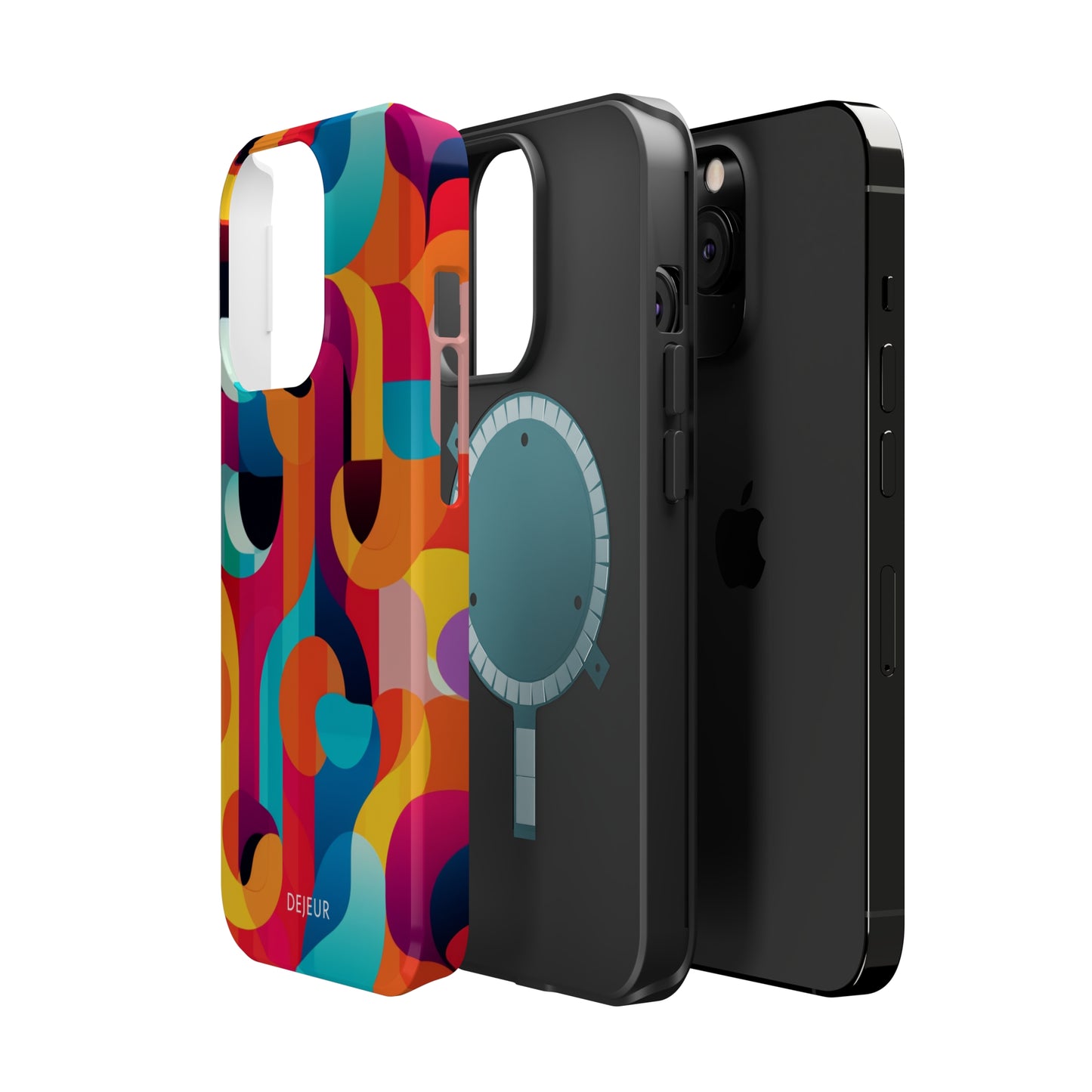 Curved Abstract Shapes - iPhone MagSafe Tough Case